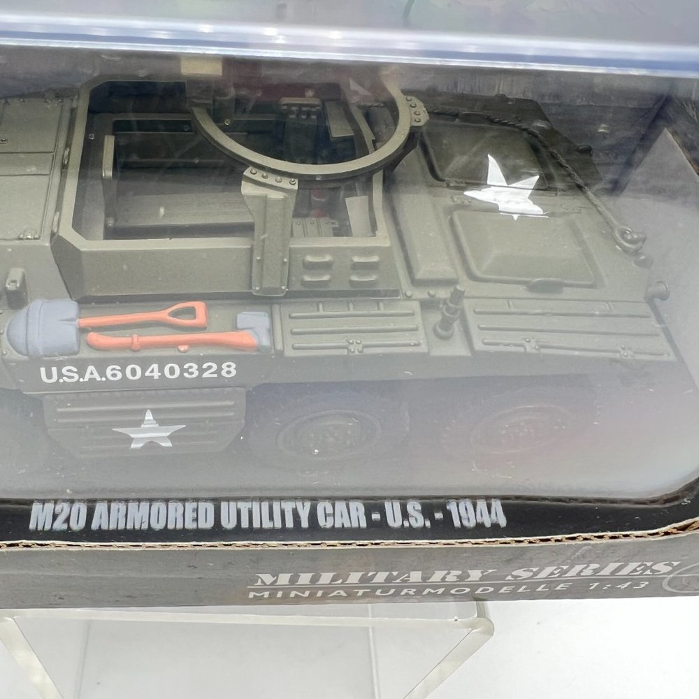 Schuco 1944 M20 Armored Utility Vehicle Car Tank WWII US Military 1:43 Scale NEW - Picture 5 of 10